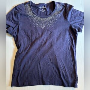 Coral Bay navy xl shirt with silver embellishments